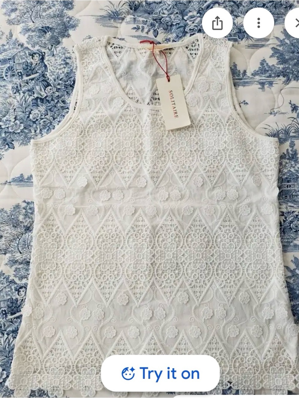 Solitaire White Blouse
